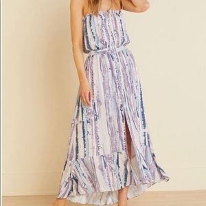 NWT off shoulder tie dye dress. Sz medium.